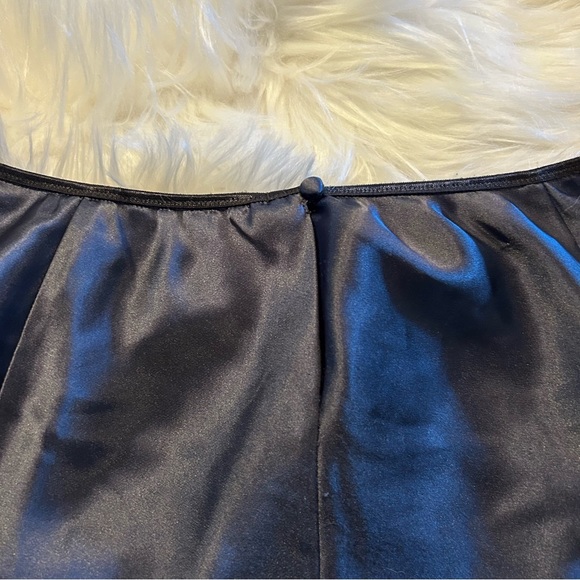 Victoria's Secret vintage black lace slip shirt gold label 90s lace size large - Picture 5 of 6